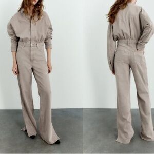 Long Demin Jumpsuit